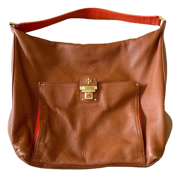 Tory Burch Brown and Orange Hobo Bag - Picture 8 of 8